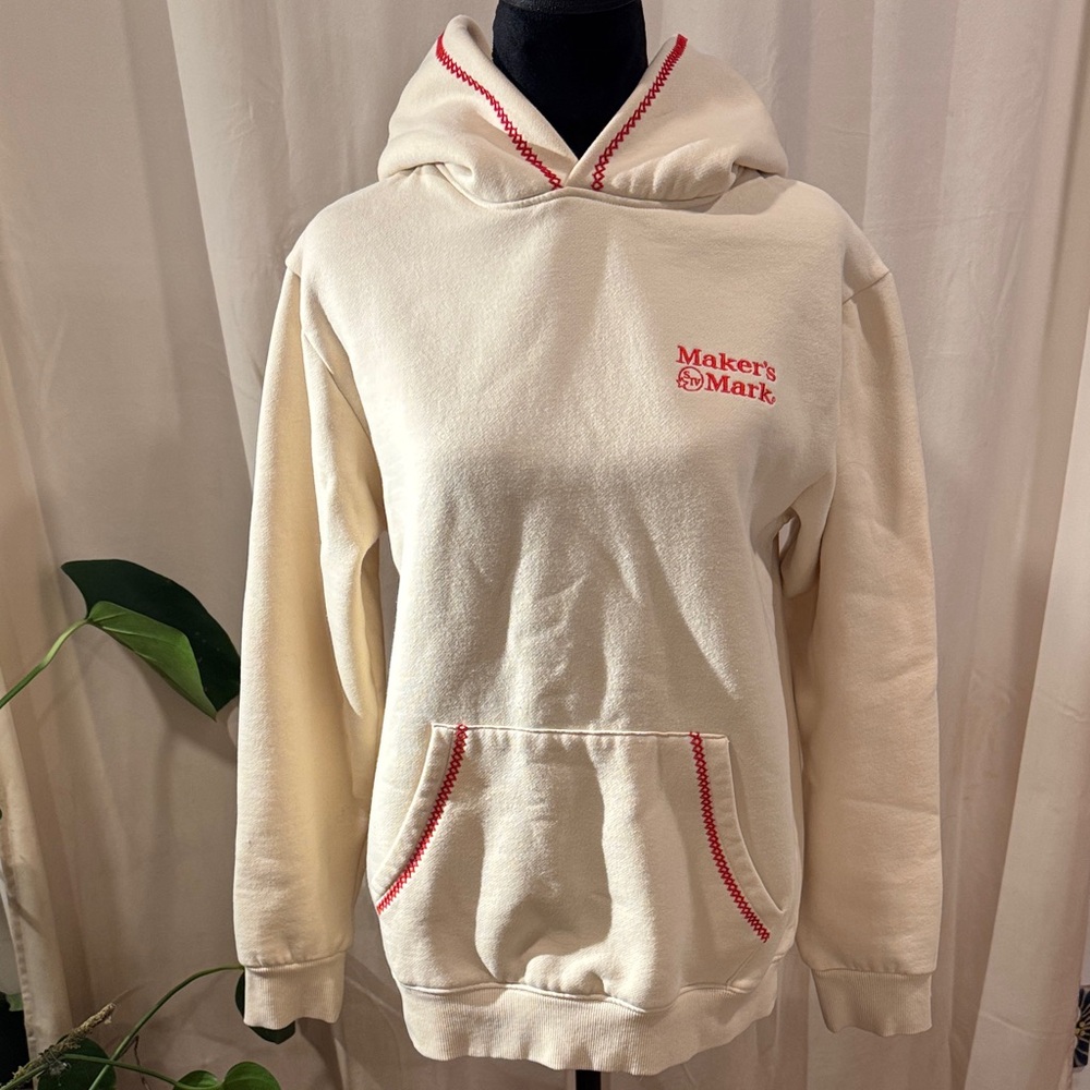 Cream Hoodie Sweatshirt - Picture 3 of 7